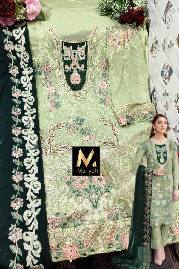 Mariyah Designer 104 To 106 Georgette Embroidery Festive Wear Salwar Kameez